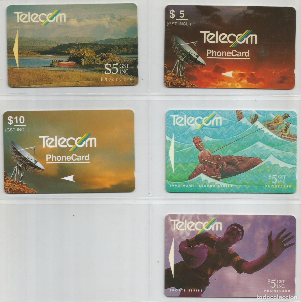 Carte telefoniche di collezione: LOTE DE 5 TARJETAS TELEF&Oacute;NICAS DE NUEVA ZELANDA DIFERENTES. LAS DE LAS FOTOS. USADAS