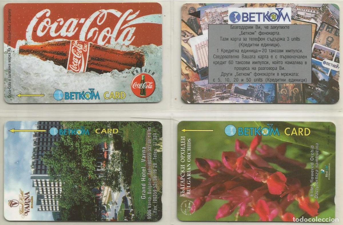 Cart&otilde;es de telefone de cole&ccedil;&atilde;o: LOTE DE 4 TARJETAS TELEF&Oacute;NICAS DE BULGARIA DIFERENTES. LAS DE LAS FOTOS. USADAS
