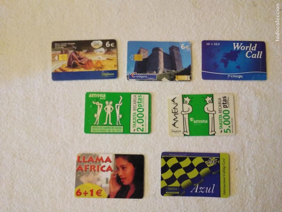 Tarjetas telef&oacute;nicas de colecci&oacute;n: LOTE DE 7 TARJETAS TELEF&Oacute;NICAS / ENV&Igrave;O ORDINARIO GRATIS, SE PAGA AL RECIBIR