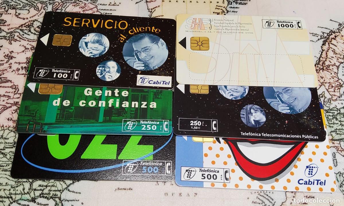 Tarjetas telef&oacute;nicas de colecci&oacute;n: 6 TARJETAS TELEFONICAS DE ESPA&Ntilde;A DE DIFERENTES USADAS.CALIDAD LUJO
