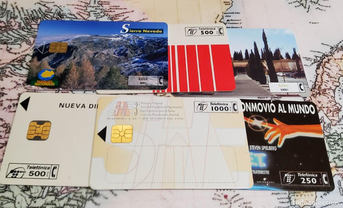 Tarjetas telef&oacute;nicas de colecci&oacute;n: 6 TARJETAS TELEFONICAS DE ESPA&Ntilde;A DE DIFERENTES USADAS.CALIDAD LUJO