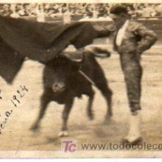 Tauromaquia: POSTAL-FOTO DE VALDERITOS DE MALAGA -ARENA 1924. Lote 3803750