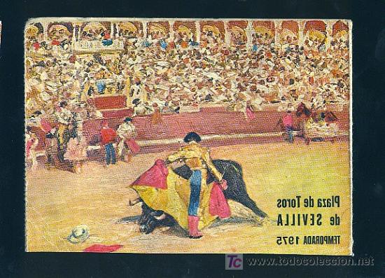 Tauromachie: CARNET DE LA TEMPORADA 1975. PLAZA DE TOROS DE SEVILLA. MANUEL GONZALEZ CANO.