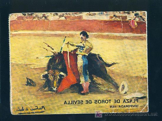 Stierkampf: CARNET DE LA TEMPORADA 1976. PLAZA DE TOROS DE SEVILLA. MANUEL GONZALEZ CANO.
