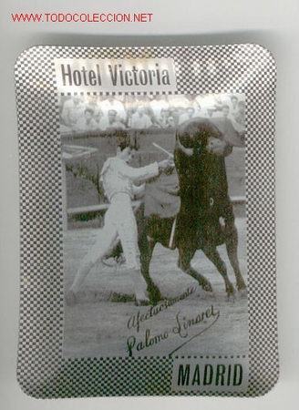 CENICERO HOTEL VICTORIA DE PALOMO LINARES (Coleccionismo - Tauromaquia)