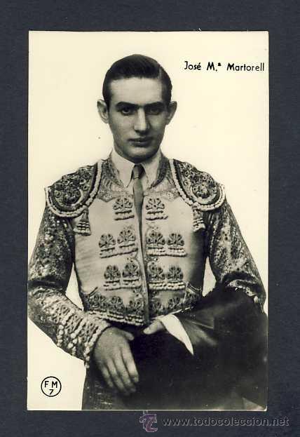 Tauromaquia: Postal de toros: Torero Jose Maria Martorell (Ed.FM num.7)