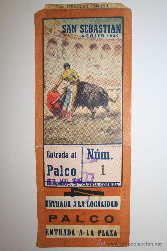 Tauromaquia: ENTRADA DE CORRIDA DE TOROS - Foto 1