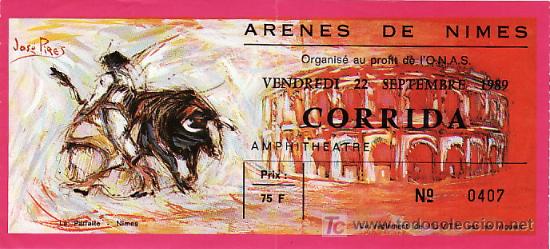 Tauromaquia: PLAZA DE TOROS DE ARENES DE NIMES - FRANCIA - 22 DE SEPTIEBRE DE 1989 - ET247