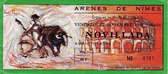 Tauromaquia: PLAZA DE TOROS DE ARENES DE NIMES - FRANCIA - 22 DE SEPTIEBRE DE 1989 - ET248
