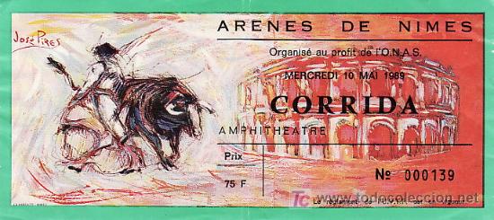 Tauromaquia: PLAZA DE TOROS DE ARENES DE NIMES - FRANCIA - 10 DE MAYO DE 1989 - ET249