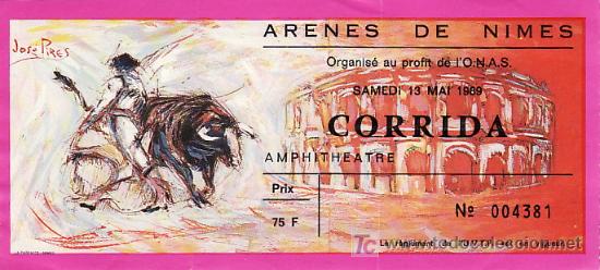 Tauromaquia: PLAZA DE TOROS DE ARENES DE NIMES - FRANCIA - 13 DE MAYO DE 1989 - ET251