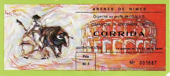 Tauromaquia: PLAZA DE TOROS DE ARENES DE NIMES - FRANCIA - 27 DE SEPTIEMBRE DE 1987 - ET265