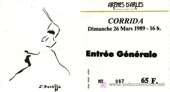 Tauromaquia: LA PROVEN&Ccedil;AL , ARENES D'ARLES - FRANCIA - 26 DE MARZO DE 1989 - ET286