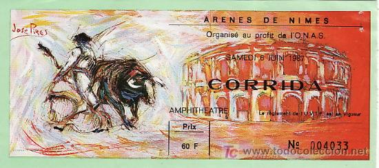Tauromaquia: AR&Egrave;NES DE NIMES - FRANCIA - 6 DE JUNIO DE 1987 - ET294