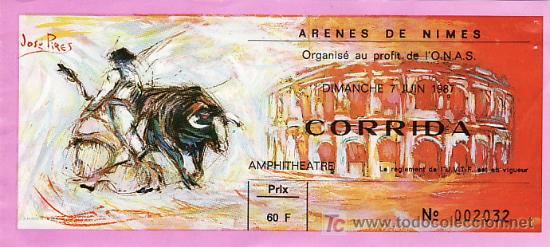 Tauromaquia: AR&Egrave;NES DE NIMES - FRANCIA - 7 DE JUNIO DE 1987 - ET296