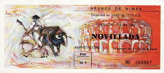 Tauromaquia: AR&Egrave;NES DE NIMES - FRANCIA - 7 DE JUNIO DE 1987 - ET297