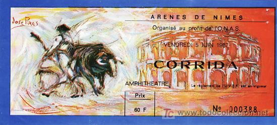 Tauromaquia: AR&Egrave;NES DE NIMES - FRANCIA - 5 DE JUNIO DE 1987 - ET302