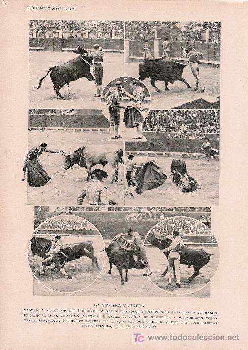 Stierkampf: * TOROS Y TOREROS *  Eladio Amor&oacute;s, Enrique Torres, Marcial Lalanda, Maera, Revertito&hellip;- 1929