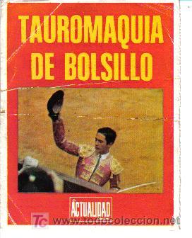 Tauromaquia: COLECI&Oacute;N COMPLETA DE FICHAS TAUROMAQUIA DE BOLSILLO, CON PUBLICIDAD DE PEDRO DOMEQ
