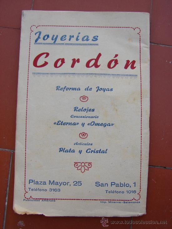 Tauromaquia: PROGRAMA DE PLAZA DE TOROS DE SALAMANCA. 1949 - Foto 2