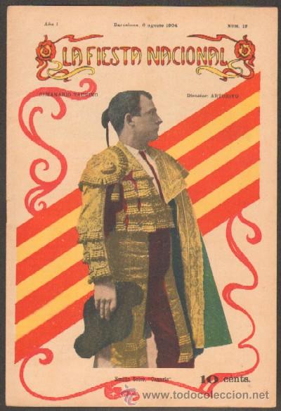 Tauromaquia: REVISTA LA FIESTA NACIONAL. SEMANARIO TAURINO N&ordm;19 (A-TO-388)