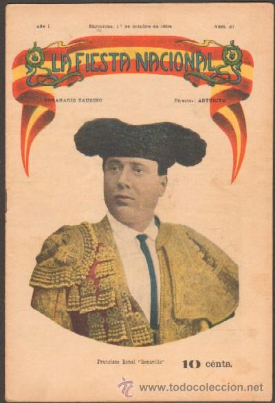 Tauromachie: REVISTA LA FIESTA NACIONAL. SEMANARIO TAURINO N&ordm;27 (A-TO-390)
