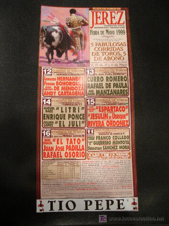 Tauromachia: ALTERNATIVA DE RAFAEL OSORIO. PLAZA DE TOROS DE JEREZ. 1999.