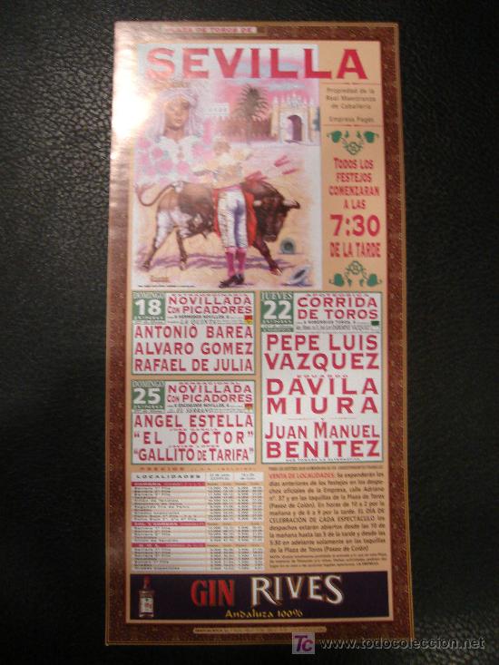 Tauromachia: ALTERNATIVA DE JUAN MANUEL BENITEZ. PLAZA DE TOROS DE SEVILLA.