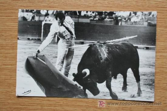 Tauromaquia: Postal. Luis Miguel (Domingu&iacute;n) en su estilo.