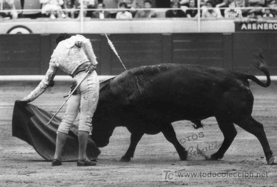 Bullfighting: FOTOGRAFIA ORIGINAL DE FRANCISCO SEBASTIAN AL TORERO RAFAEL CARRA. PLAZA DE TOROS DE BARCELONA