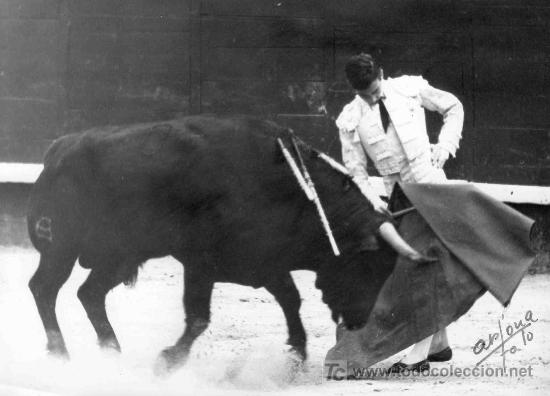 Stierkampf: FOTOGRAFIA ORIGINAL DE ARJONA AL TORERO ANGEL TERUEL. PLAZA DE TOROS DE MADRID.