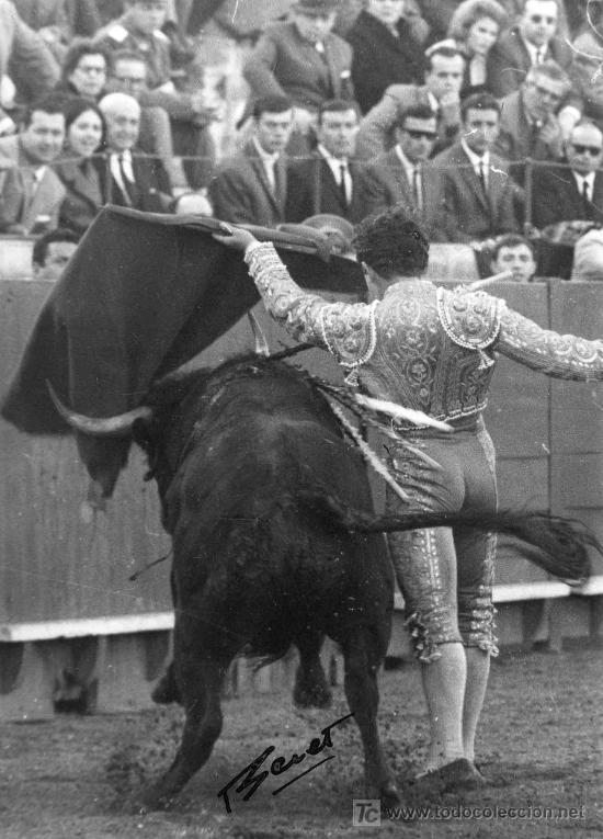 Stierkampf: FOTOGRAFIA ORIGINAL DE BERET AL TORERO PEPE LUIS SEGURA .PLAZA DE TOROS DE SEVILLA.