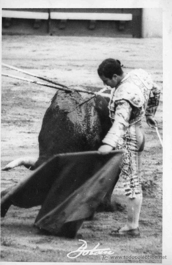 Stierkampf: FOTOGRAFIA ORIGINAL DE BOTAN AL TORERO DIEGO PUERTA.