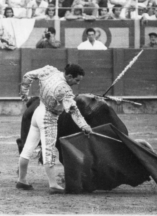 Stierkampf: FOTOGRAFIA ORIGINAL DE ARJONA AL TORERO DIEGO PUERTA. PLAZA DE TOROS DE MALAGA.