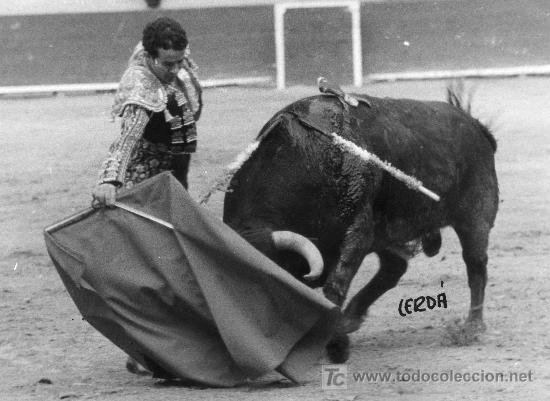 Tauromachie: FOTOGRAFIA ORIGINAL DE JOSE CERD&Aacute; AL TORERO DIEGO PUERTA. PLAZA DE TOROS DE CASTELLON.