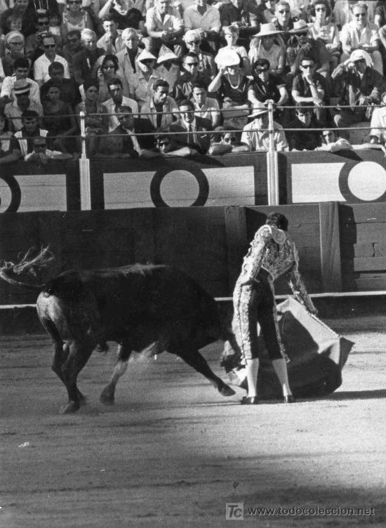 Tauromachie: FOTOGRAFIA ORIGINAL AL TORERO DIEGO PUERTA. PLAZA DE TOROS DE MALAGA.