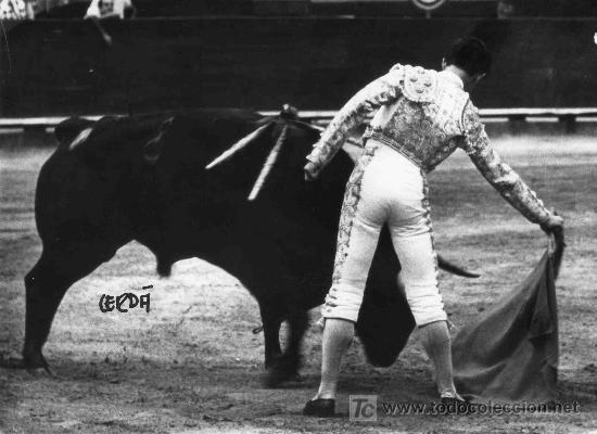 Tauromaquia: FOTOGRAFIA ORIGINAL DE JOSE CERDA AL DIESTRO EL VITI. PLAZA DE TOROS DE VALENCIA.