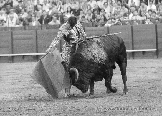 Tauromaquia: FOTOGRAFIA ORIGINAL DE ARJONA AL DIESTRO ANGEL TERUEL. PLAZA DE TOROS DE SEVILLA.