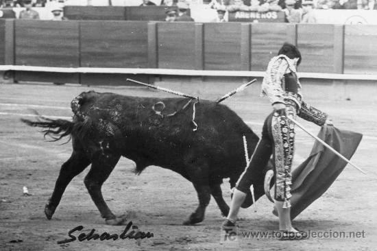 Tauromaquia: FOTOGRAFIA ORIGINAL DE SEBASTIAN AL DIESTRO SANCHEZ BEJARANO. PLAZA DE TOROS DE BARCELONA.