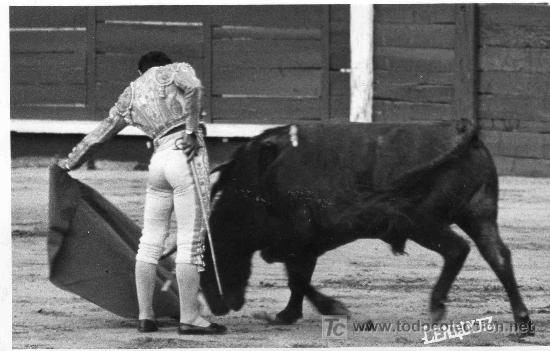 Tauromachia: FOTOGRAFIA ORIGINAL DE LENDINEZ AL DIESTRO JOSE MARIA SUSONI. PLAZA DE TOROS DE MADRID.