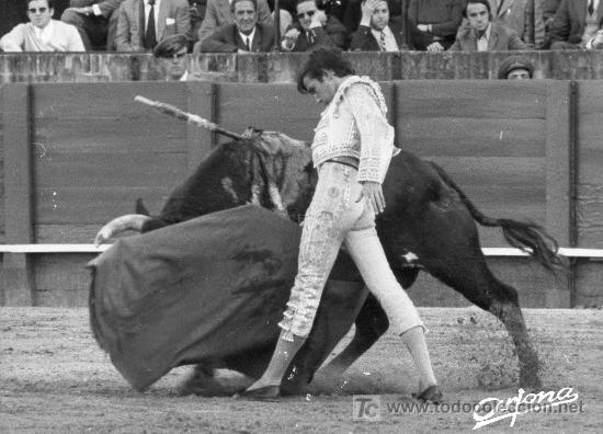 Bullfighting: FOTOGRAFIA ORIGINAL DE ARJONA AL DIESTRO ANGEL TERUEL. PLAZA DE TOROS DE SEVILLA.