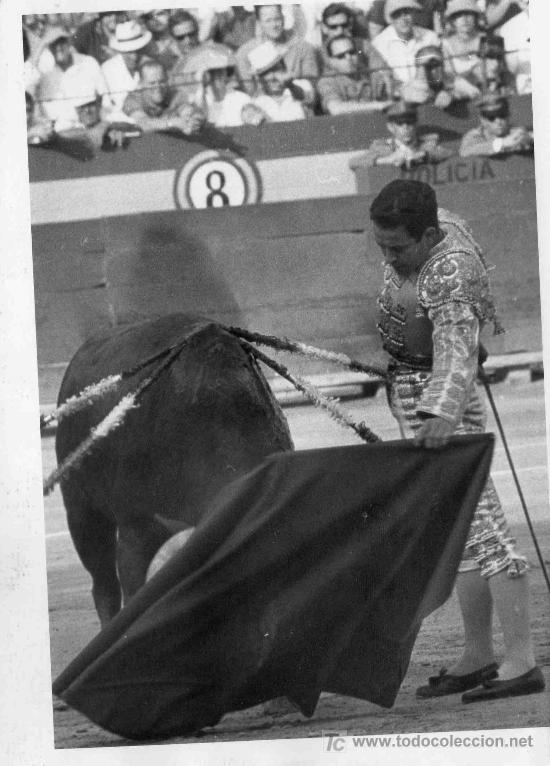 Tauromachie: FOTOGRAFIA ORIGINAL DE JOSE CERDA AL DIESTRO DIEGO PUERTA. PLAZA DE TOROS DE VALENCIA.