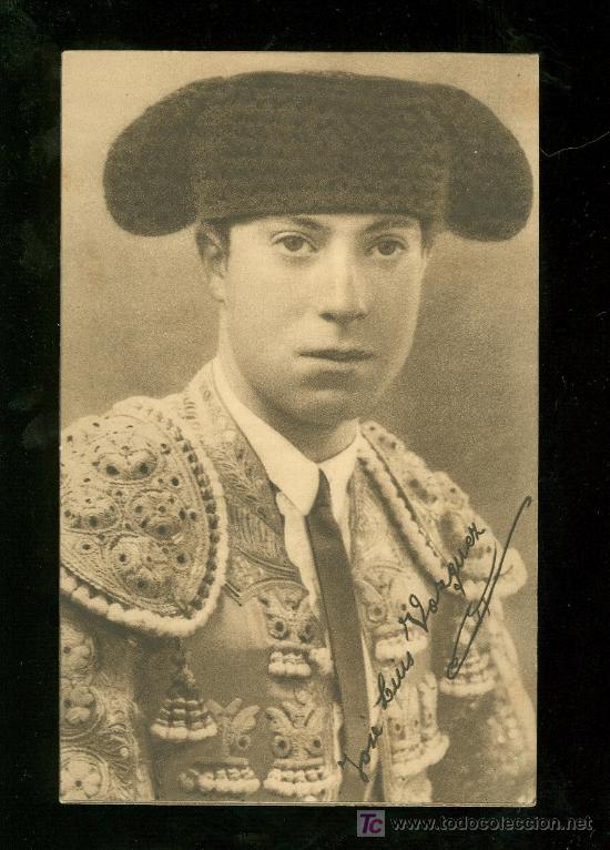 Tauromaquia: TARJETA POSTAL ANTIGUA DE JOSE LUIS VAZQUEZ.