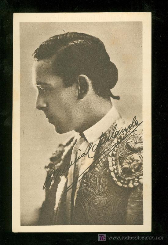 Tauromaquia: TARJETA POSTAL ANTIGUA DE MARCIAL LALANDA DEL PINO.