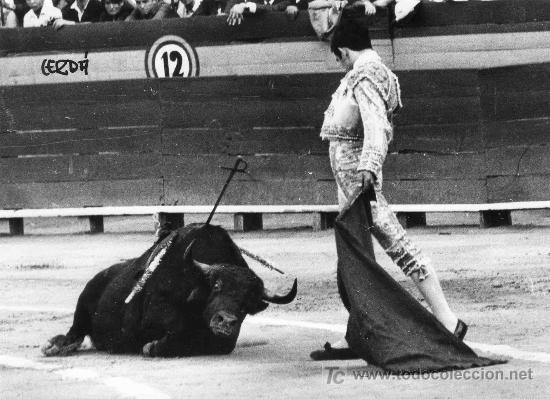 Tauromachia: FOTOGRAFIA ORIGINAL DE JOSE CERDA AL DIESTRO AGAPITO SANCHEZ BEJARANO. PLAZA DE TOROS DE VALENCIA.