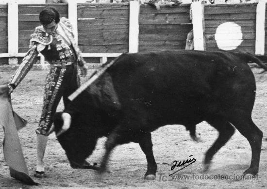 Tauromachia: FOTOGRAFIA ORIGINAL DE JEMASA AL MATADOR MANUEL DEL POZO, RAYITO DE VENEZUELA.