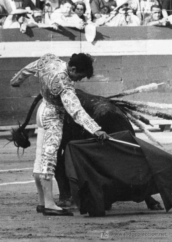 Tauromaquia: FOTOGRAFIA ORIGINAL DE JOSE CERDA AL DIESTRO MANUEL CANO, EL PIREO. PLAZA DE TOROS DE VALENCIA.