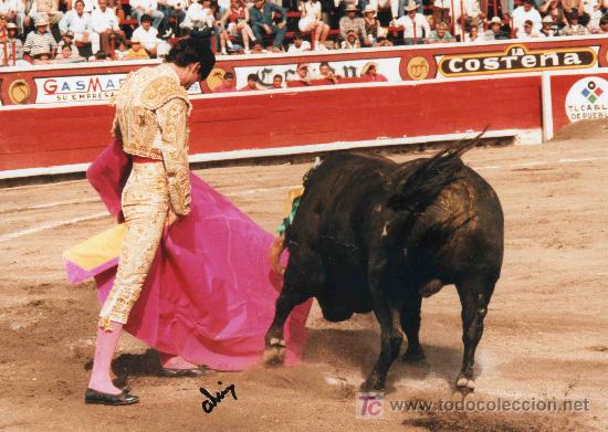Tauromaquia: FOTOGRAFIA ORIGINAL AL DIESTRO FERNANDO OCHOA. PLAZA DE TOROS EL RELICARIO, EN PUEBLA, MEJICO.