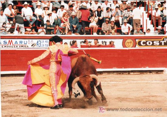 Tauromaquia: FOTOGRAFIA ORIGINAL AL DIESTRO RAFAEL ORTEGA. PLAZA DE TOROS EL RELICARIO, EN PUEBLA, MEJICO.