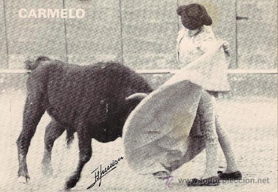 Tauromaquia: CARMELO  - POSTAL ORIGINAL 1982 - Foto 1